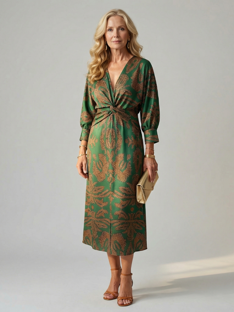 Alicia | Vestido midi cruzado