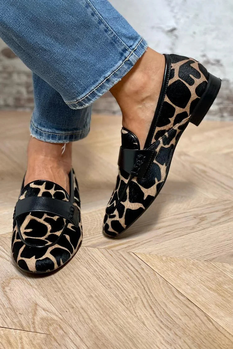 SOFIA | Mocasines de estampado animal
