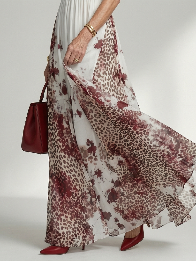 Graciela | Vestido maxi plisado