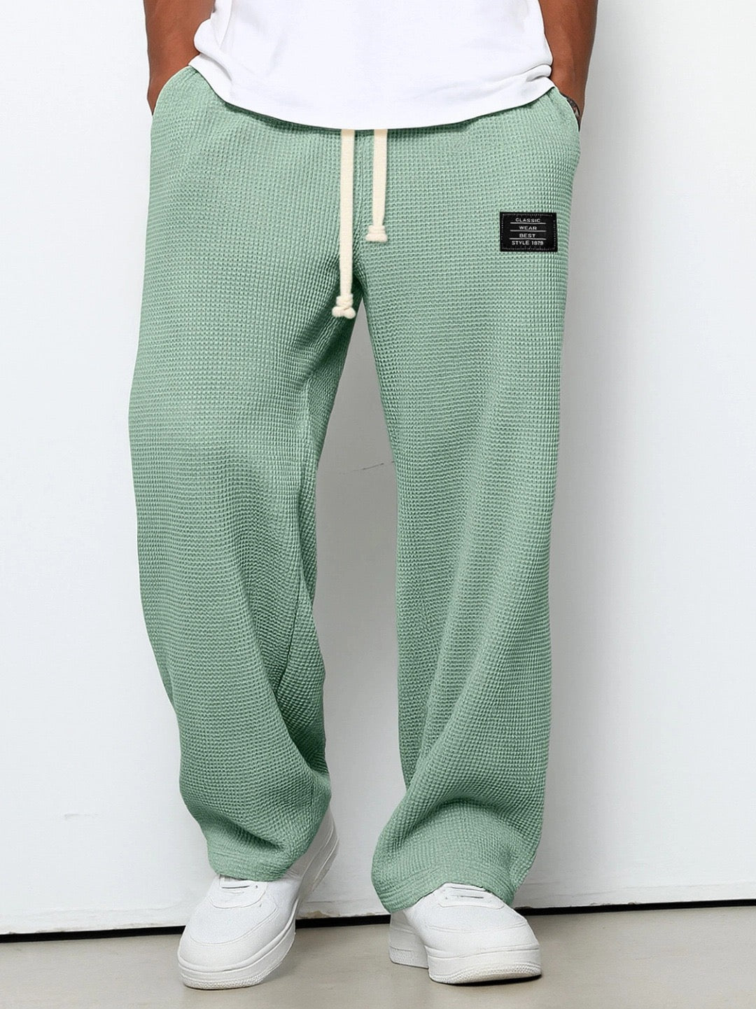 Lorenzo | Pantalones Anchos con Textura de Panal