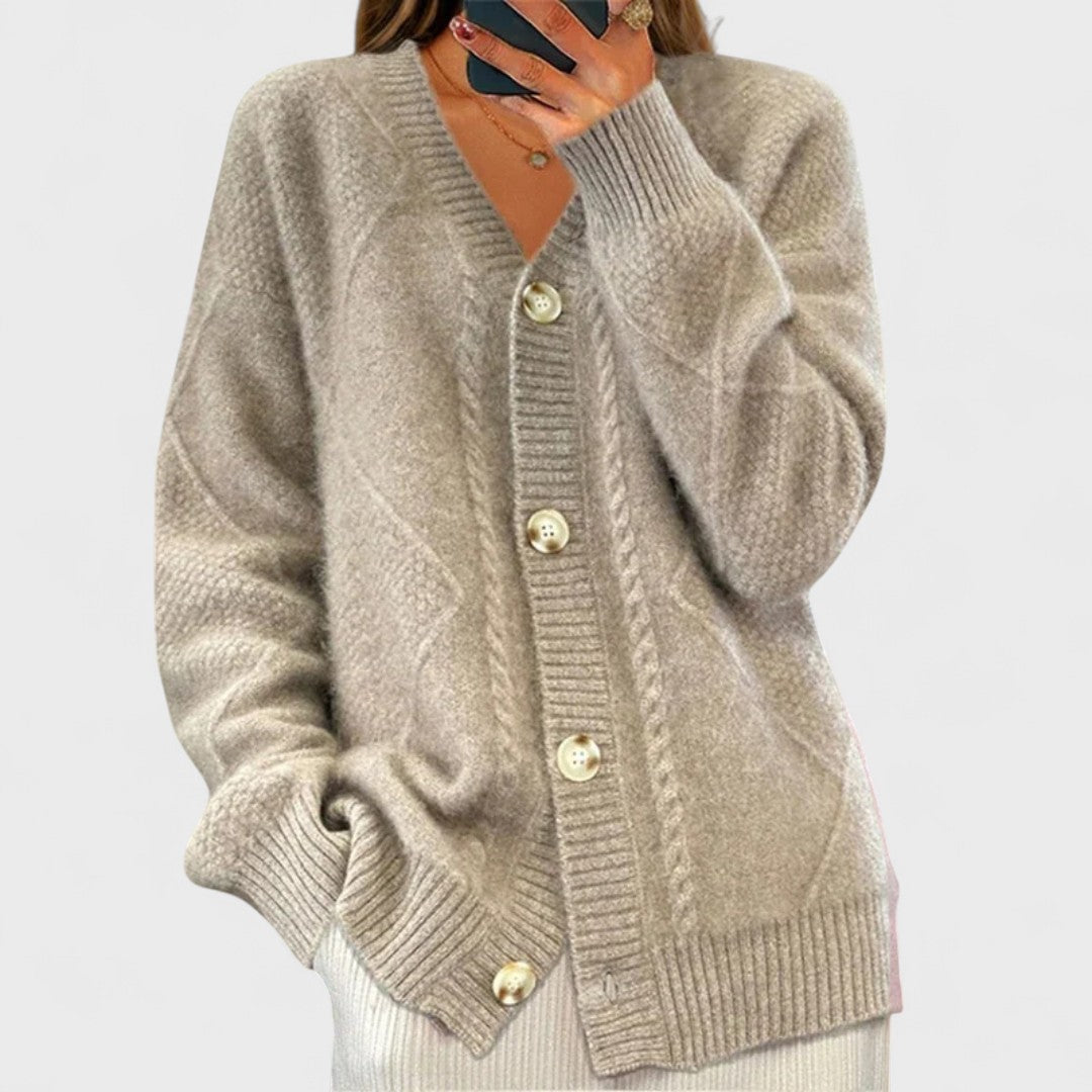 Éloise - Cardigan in maglia a coste
