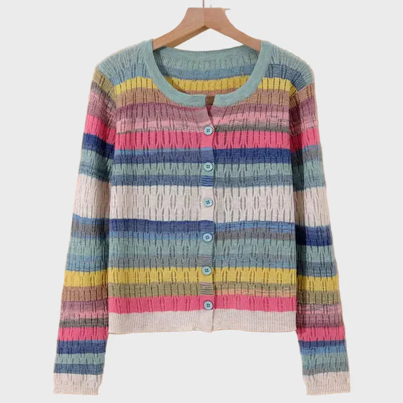 Cardigan Rigato Retrò Elodie