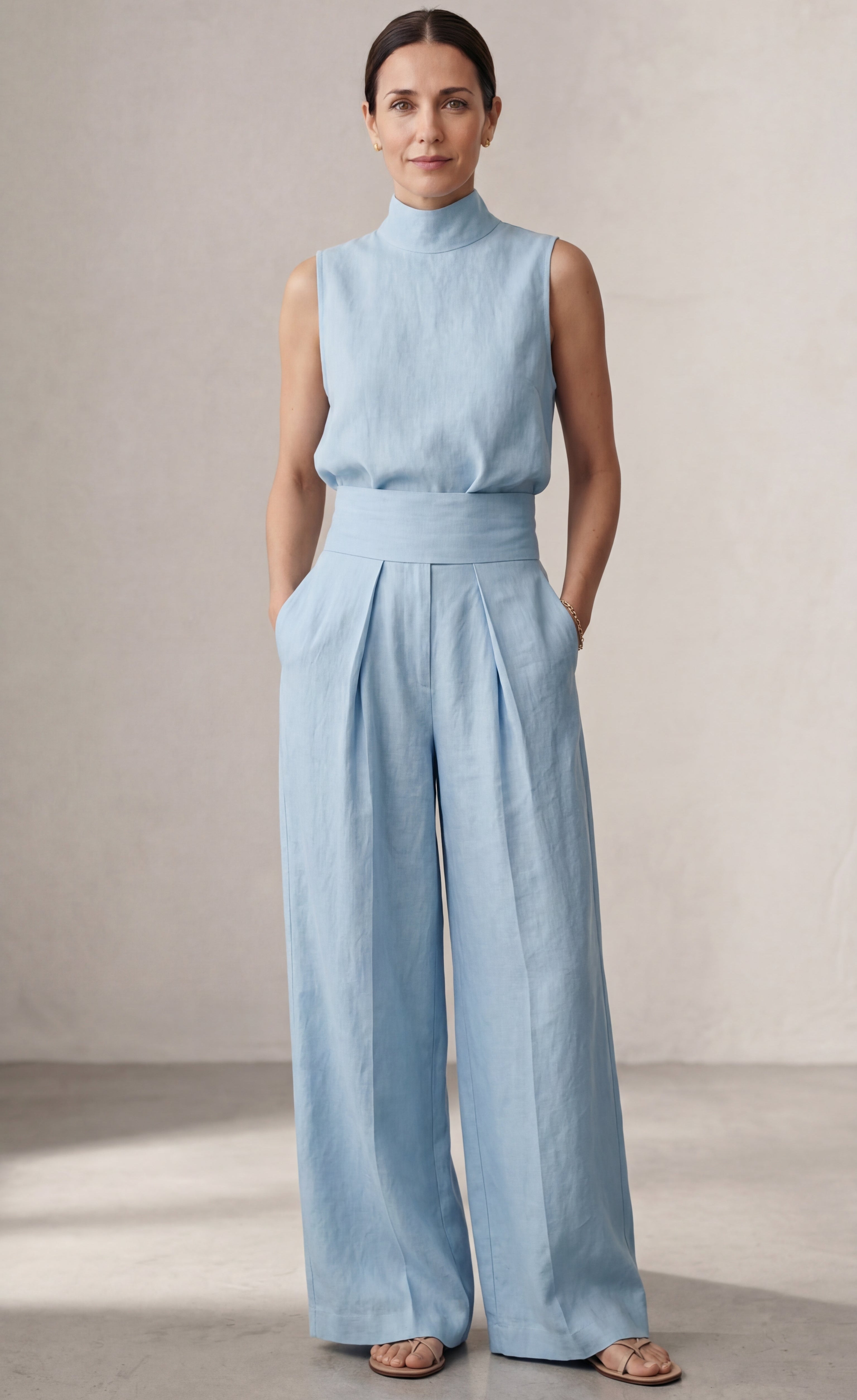 MARIA | CONJUNTO MINIMALISTA DE LINO