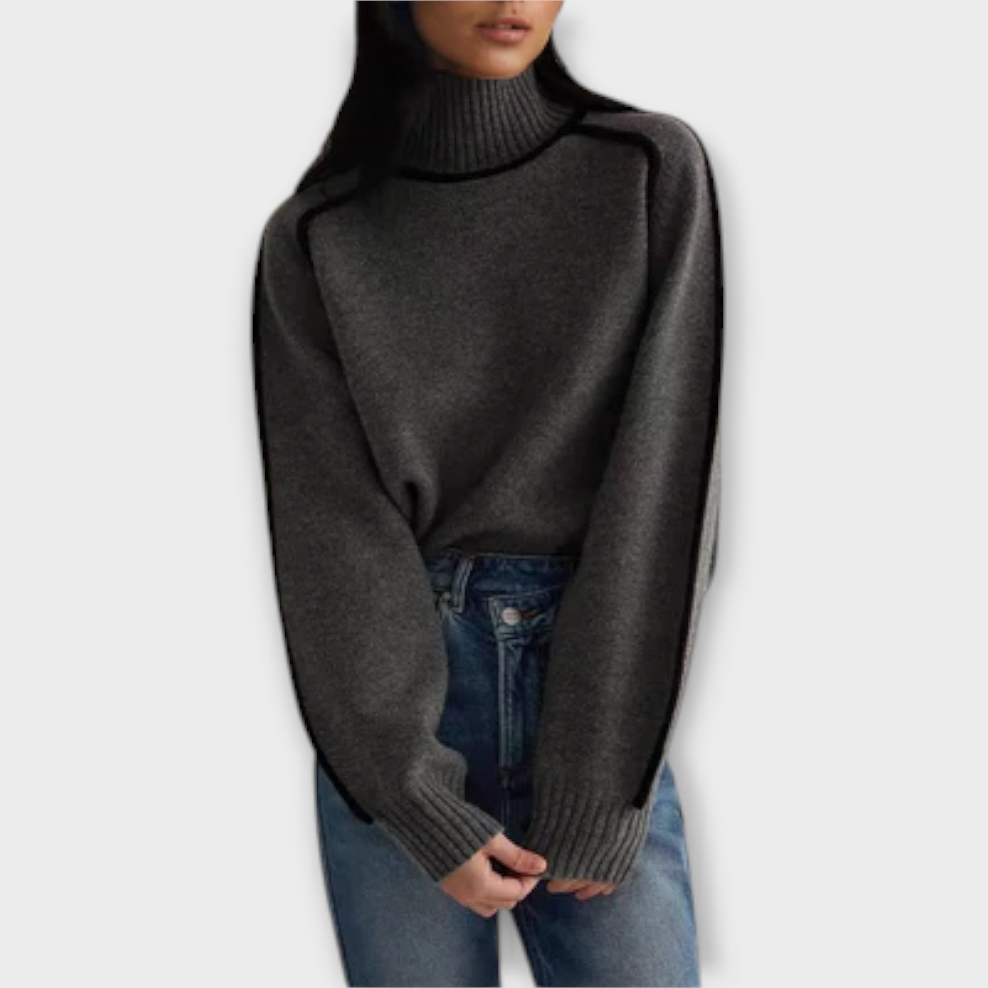 Emilie - Maglione a Collo Alto Morbido ed Elegante