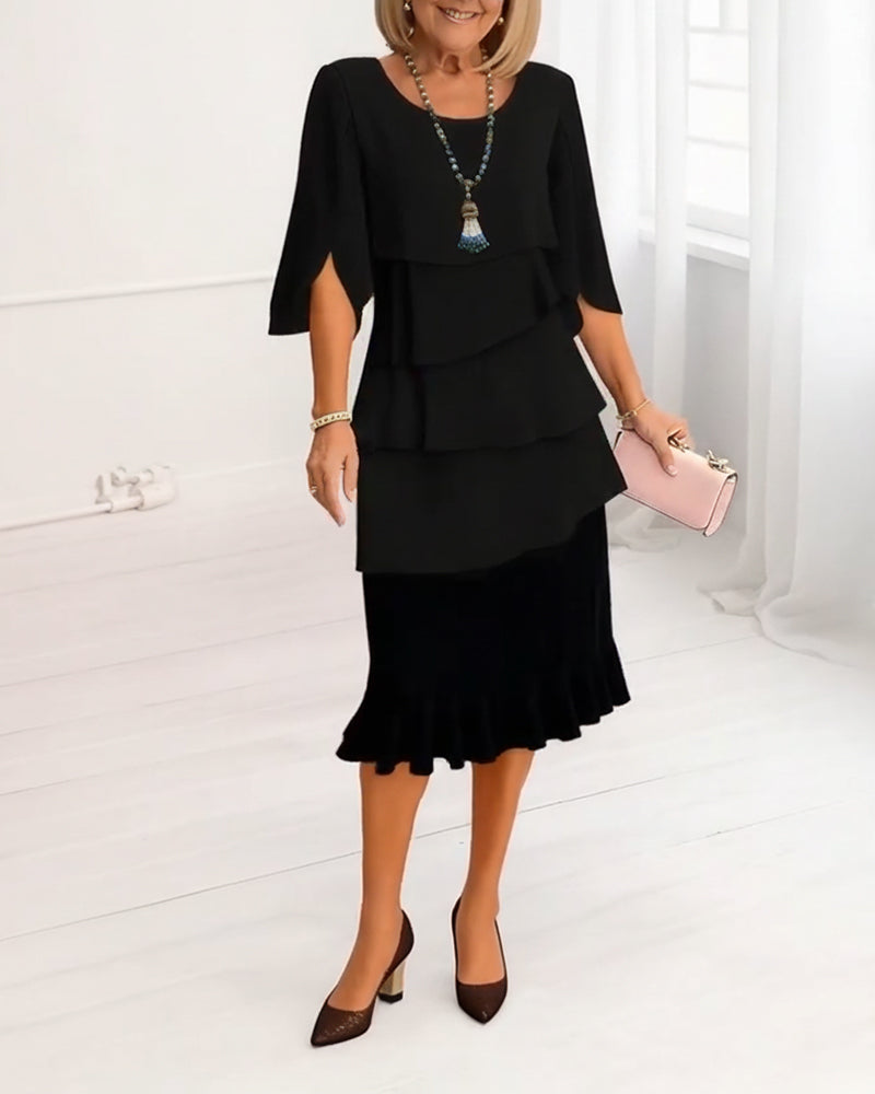 Patricia | Vestido Elegante con Volantes