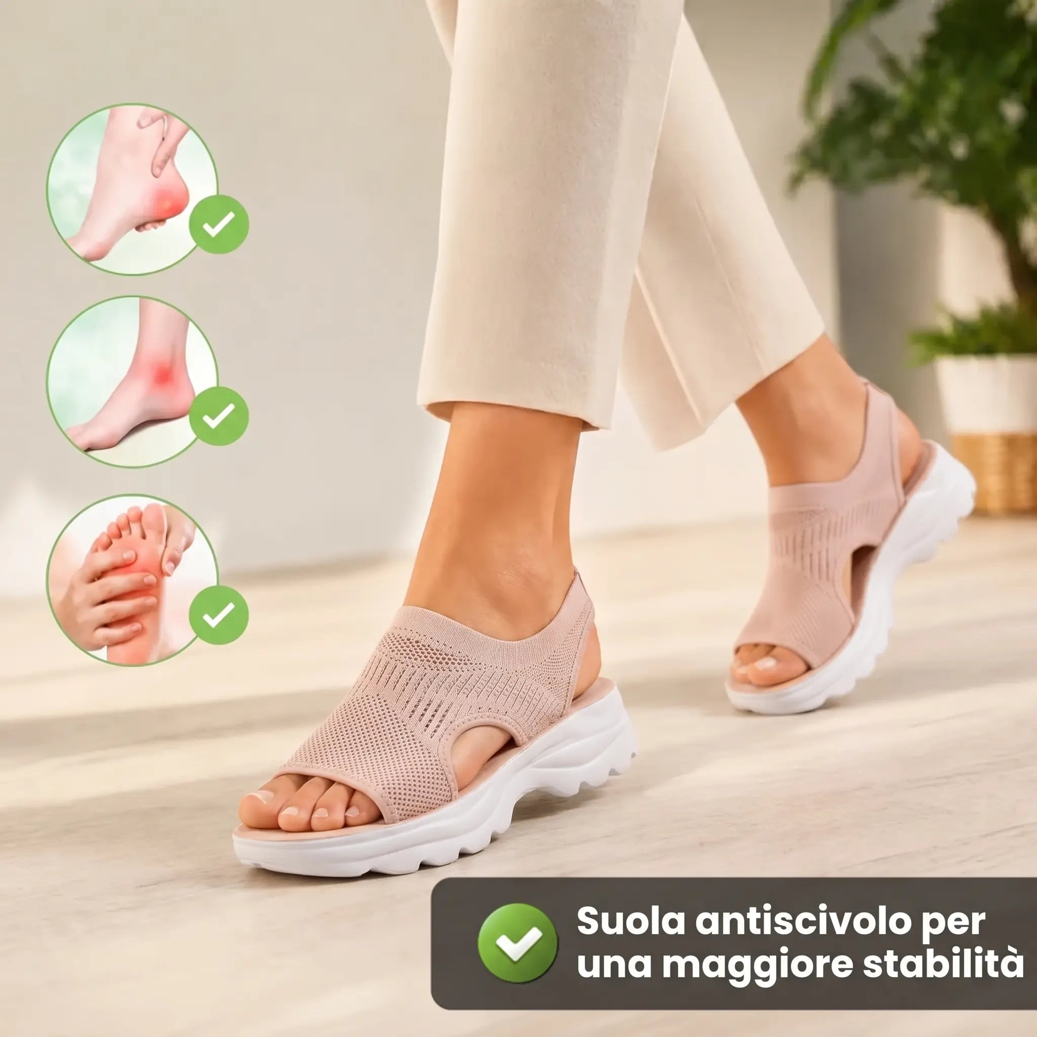 Renée | Sandali ortopedici confortevoli