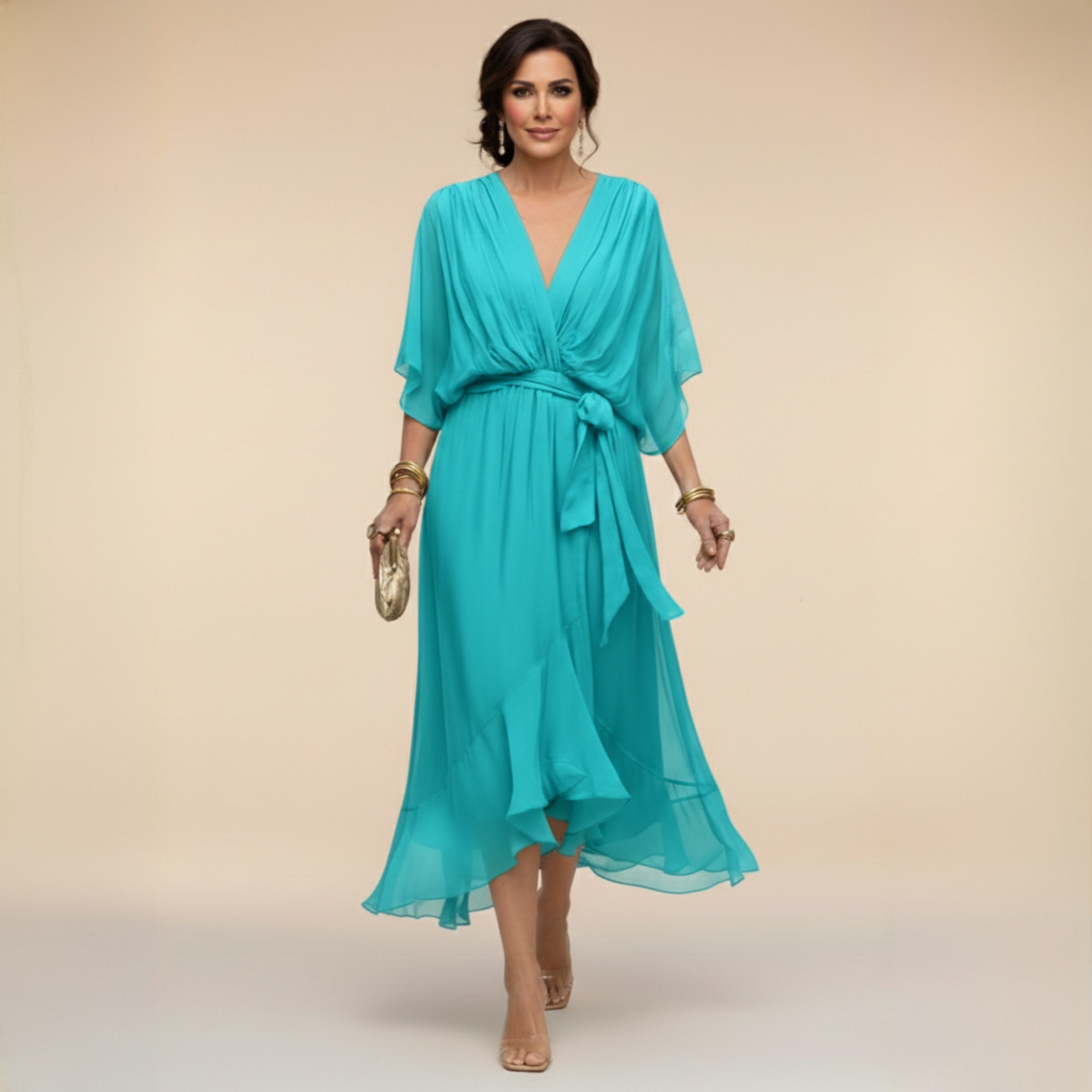 Monica | Abito con scollo a V