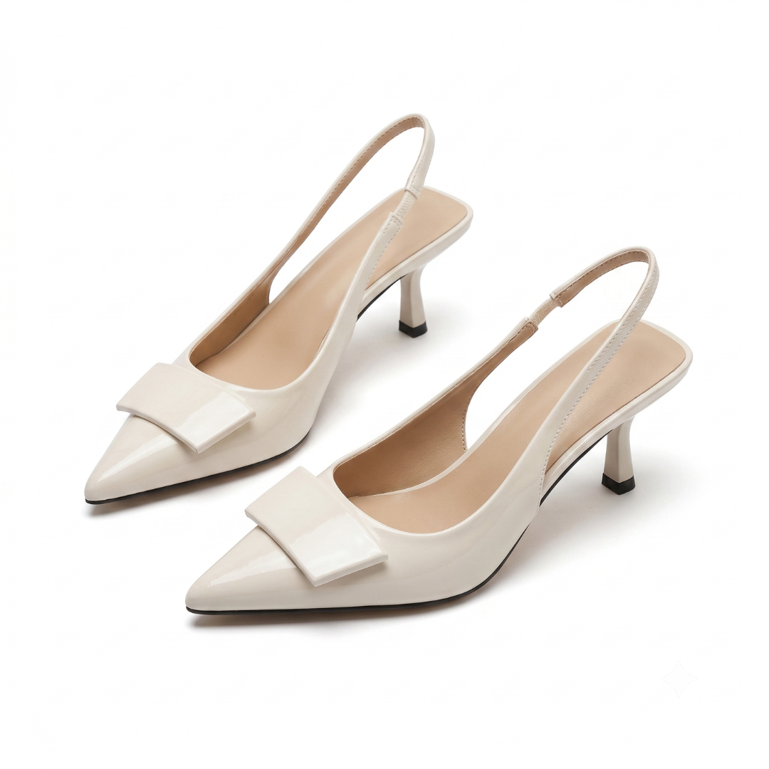 Hannah | Slingback da Ufficio con Tacco Kitten