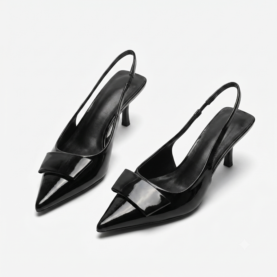 Hannah | Slingback da Ufficio con Tacco Kitten