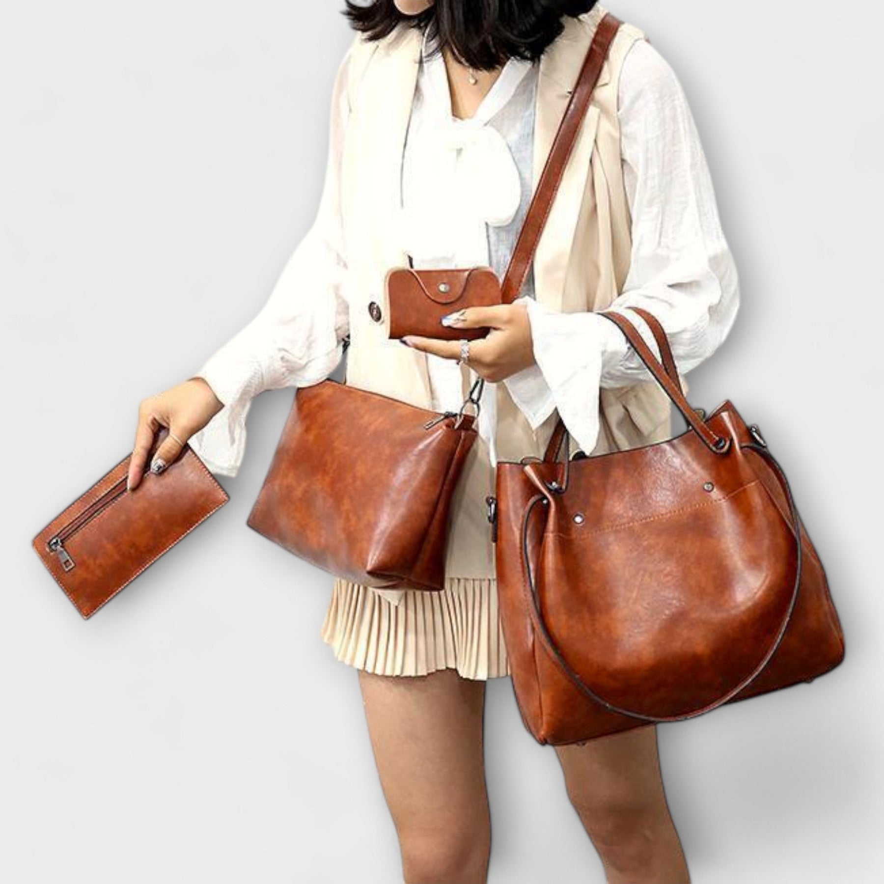 Gianna Boutique - Set di borse vintage in 4 pezzi