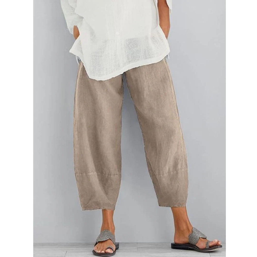Elena™ | Pantaloni in Lino Eleganti e Confortevoli