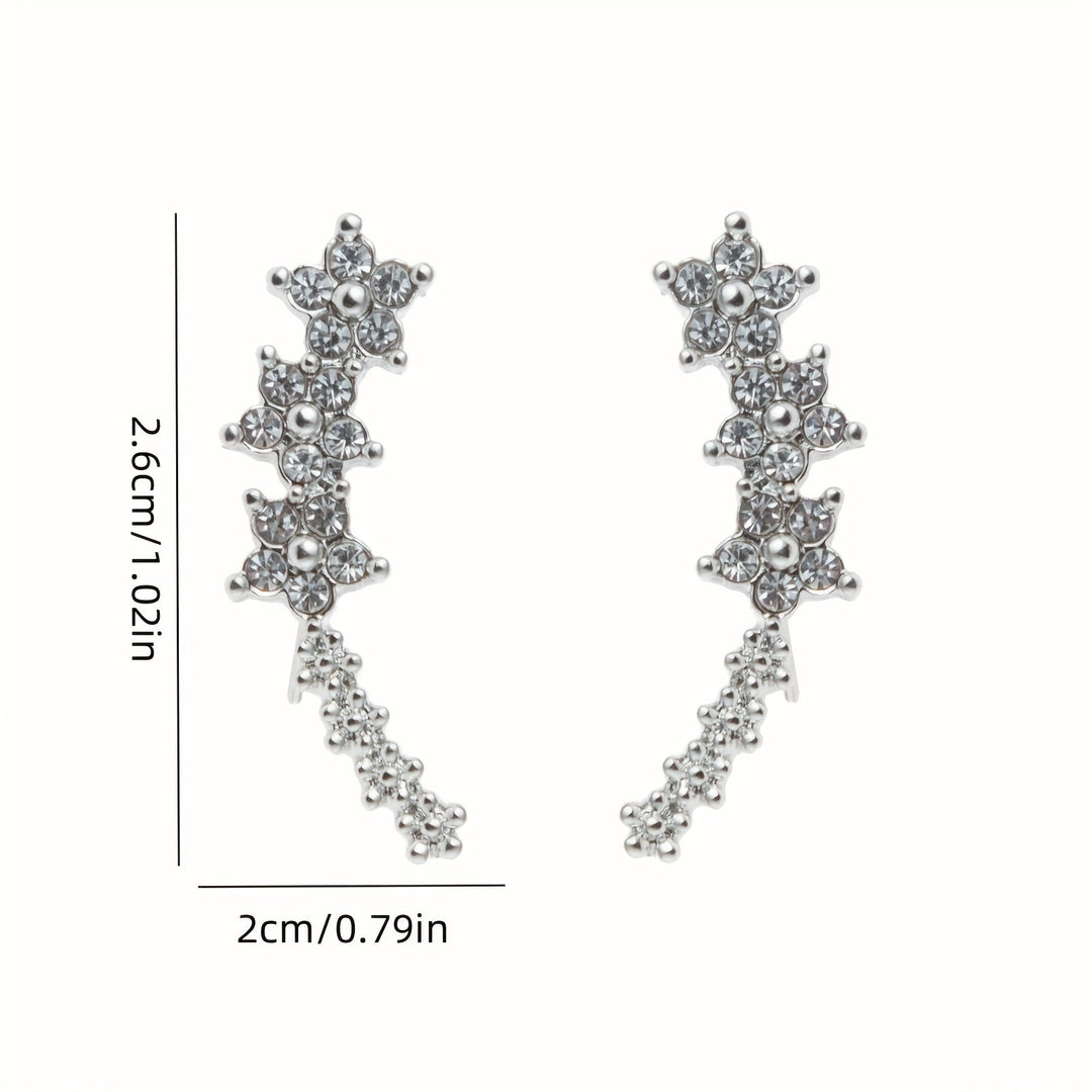 Eleganti orecchini floreali in argento senza tempo