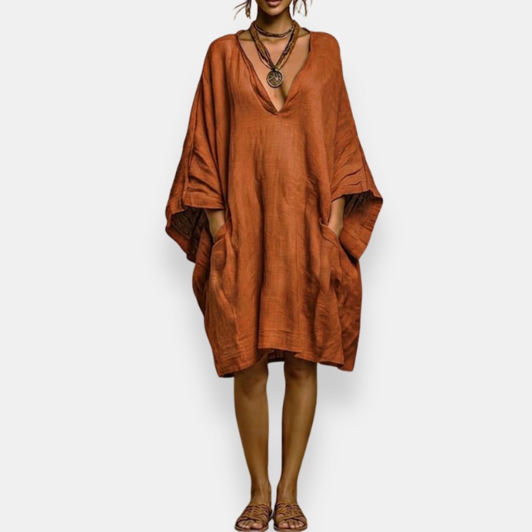 Cassienne | Abito Oversize con Scollo a V