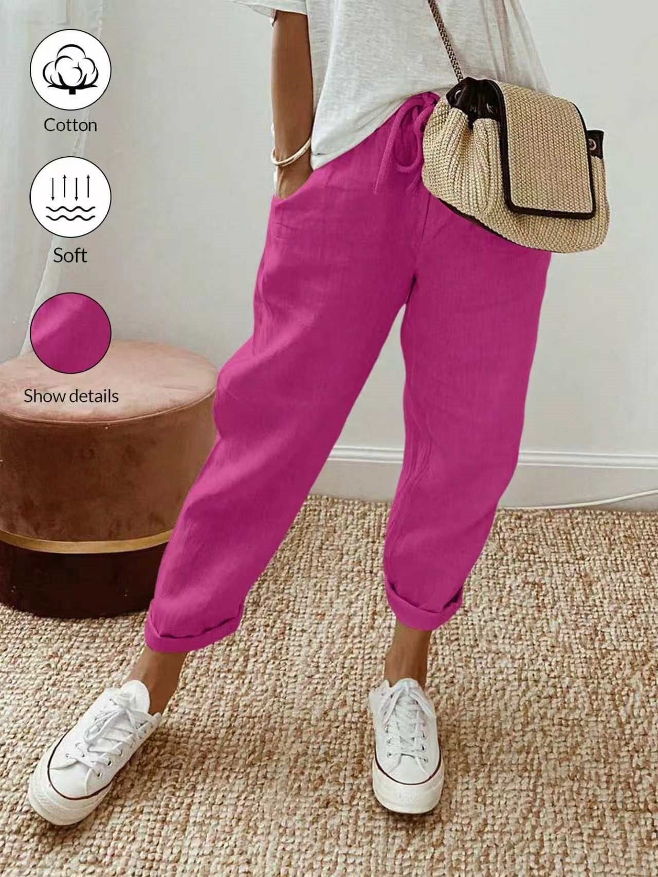 Sofia | Pantaloni in cotone e lino dal taglio elegante