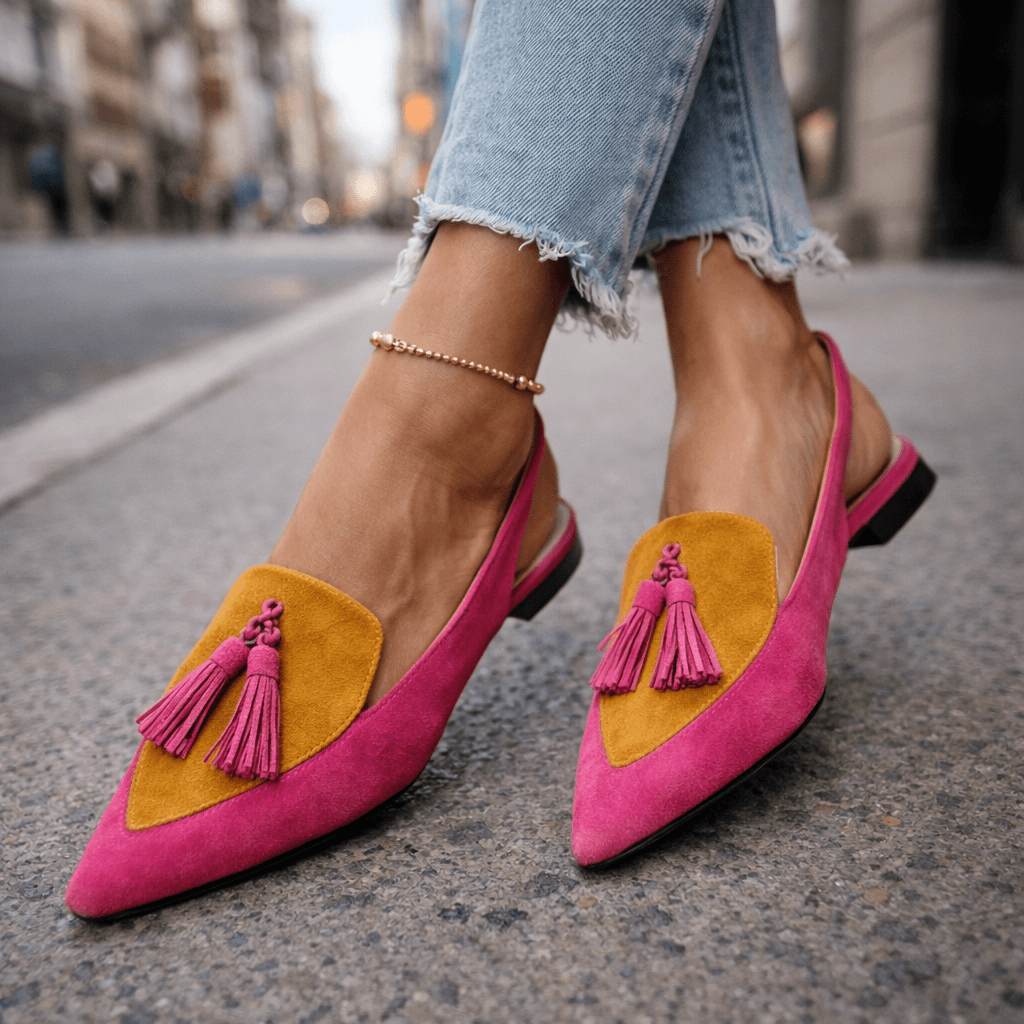 Eliza | Sandali con cinturini e pon-pon