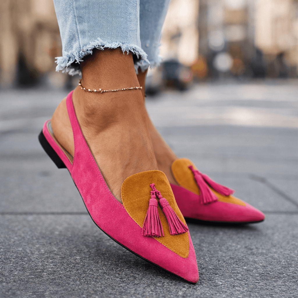 Eliza | Sandali con cinturini e pon-pon