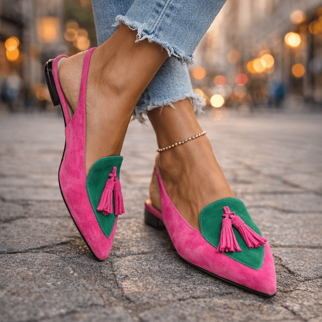 Eliza | Sandali con cinturini e pon-pon