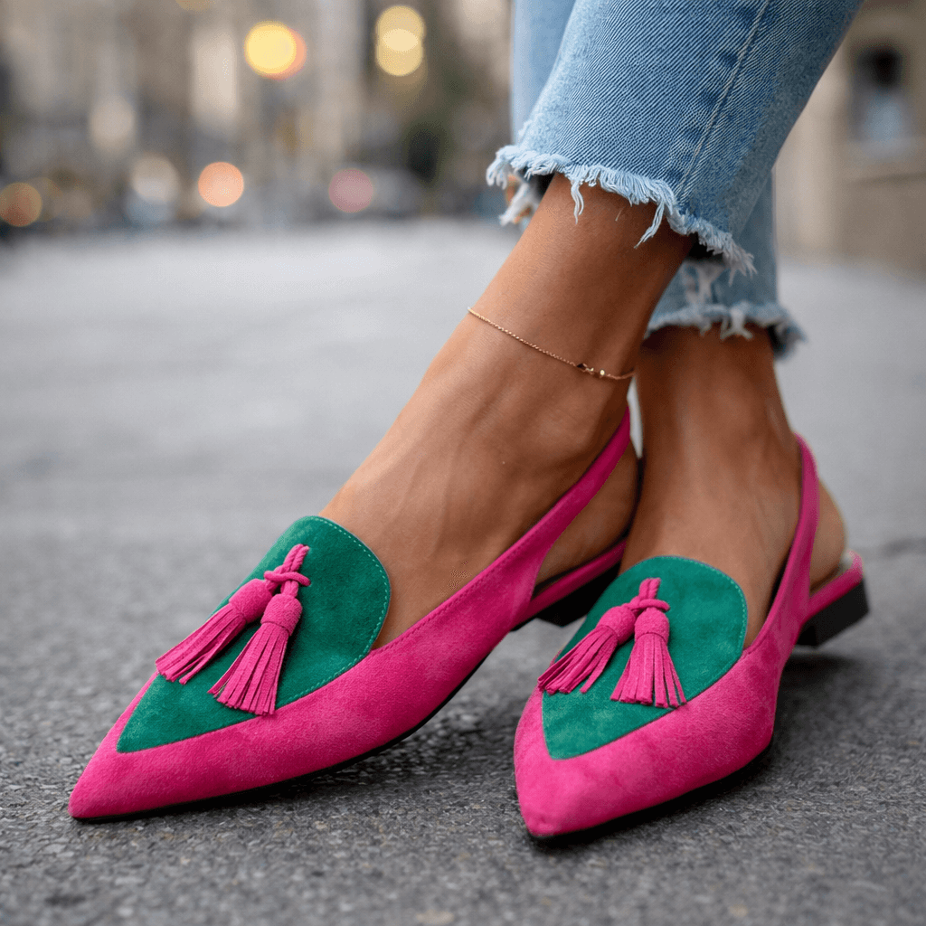Eliza | Sandali con cinturini e pon-pon