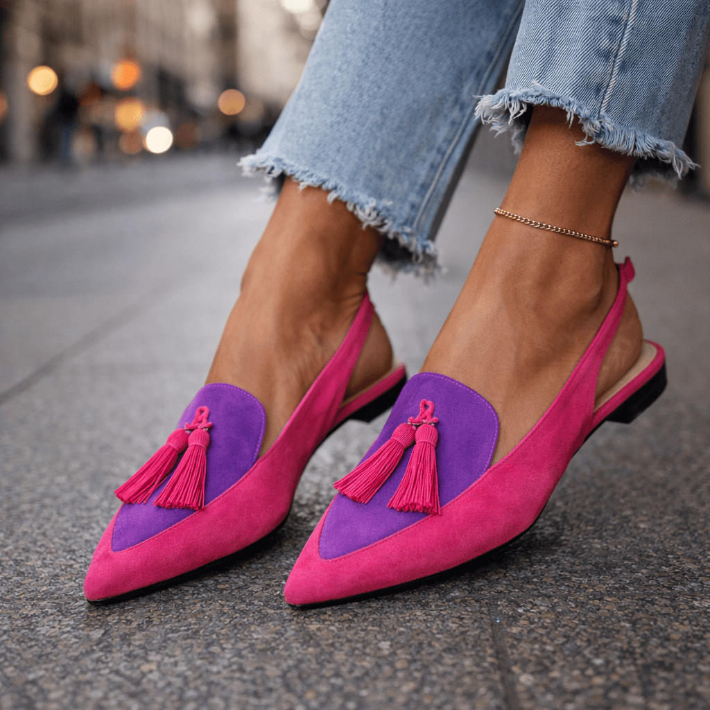 Eliza | Sandali con cinturini e pon-pon