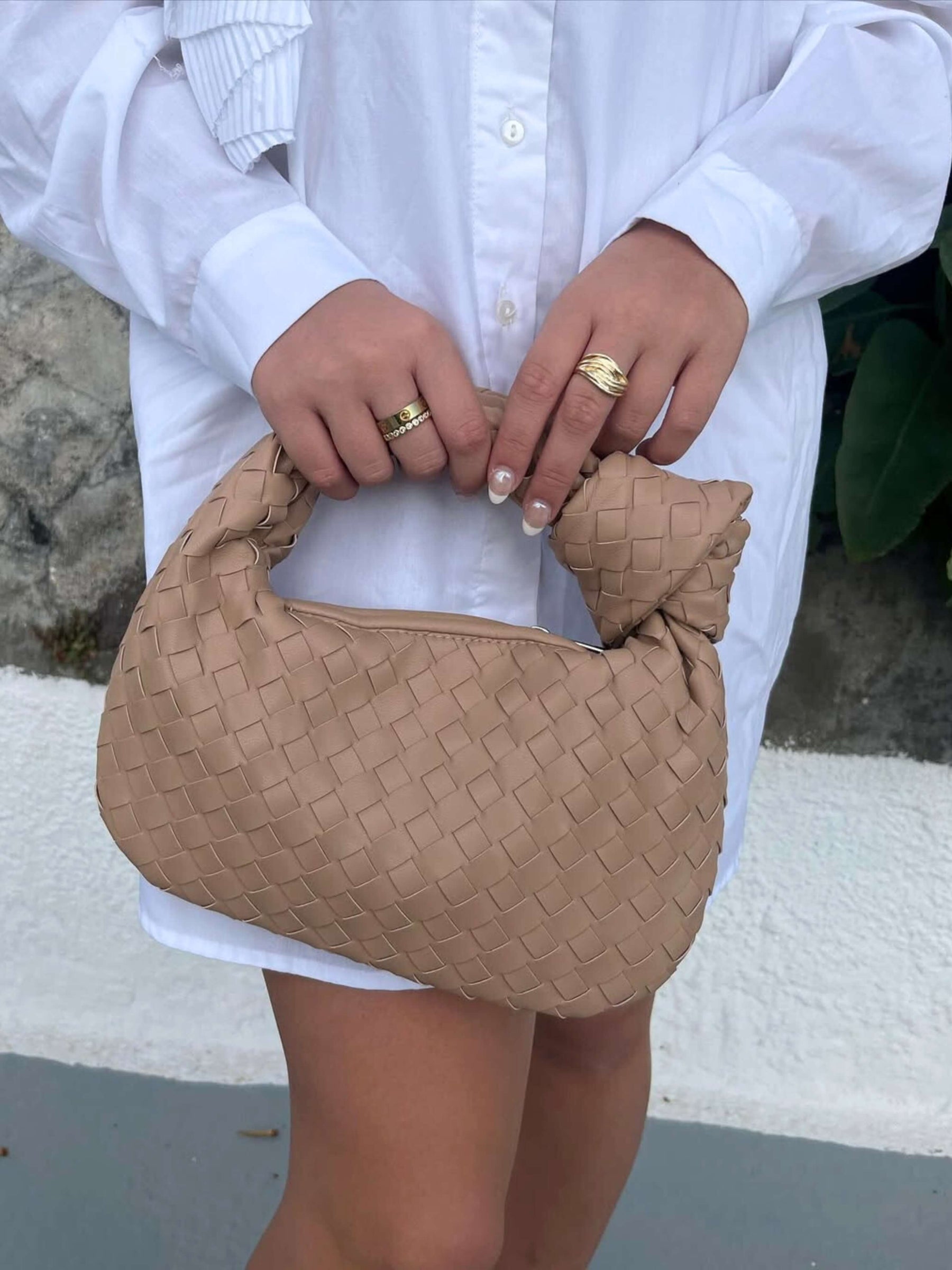 Sienna | Borsa Piccola con Manico Intrecciato