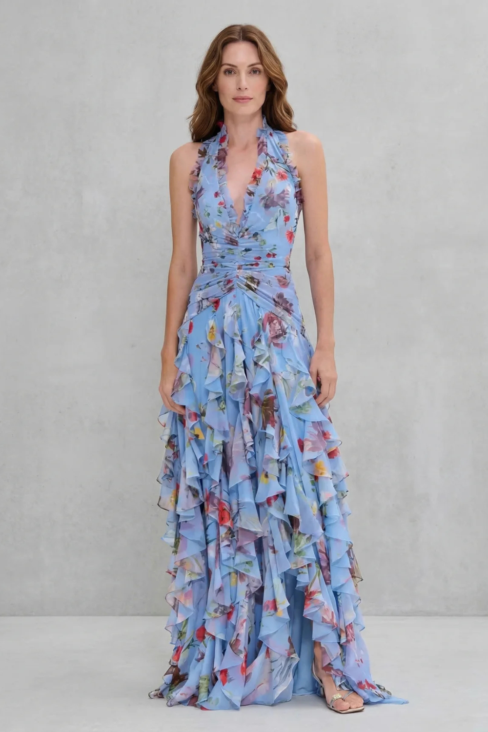 Belladina | Vestido maxi con escote halter