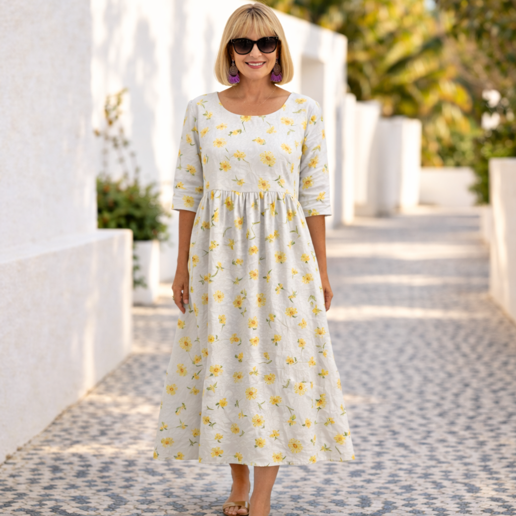 Susan | Vestito floreale con un'atmosfera estiva