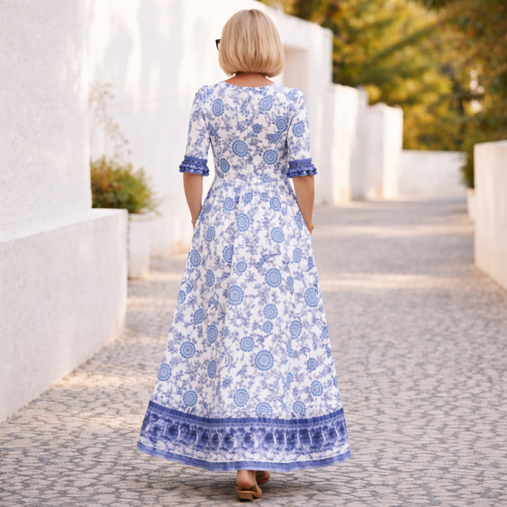Elly | Abito floreale elegante con un tocco di leggerezza