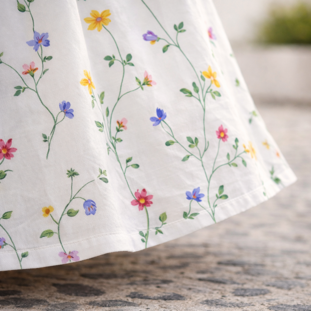 Robin | Abito midi floreale