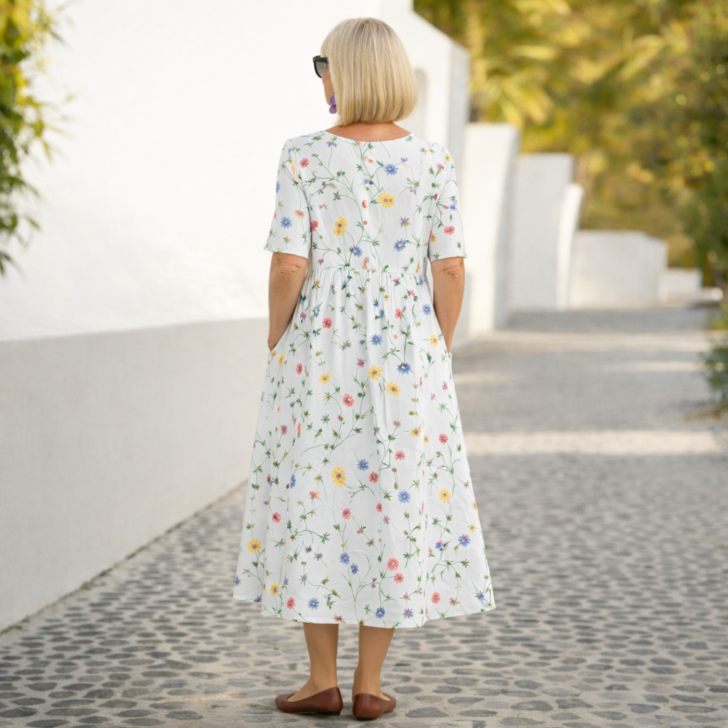 Robin | Abito midi floreale