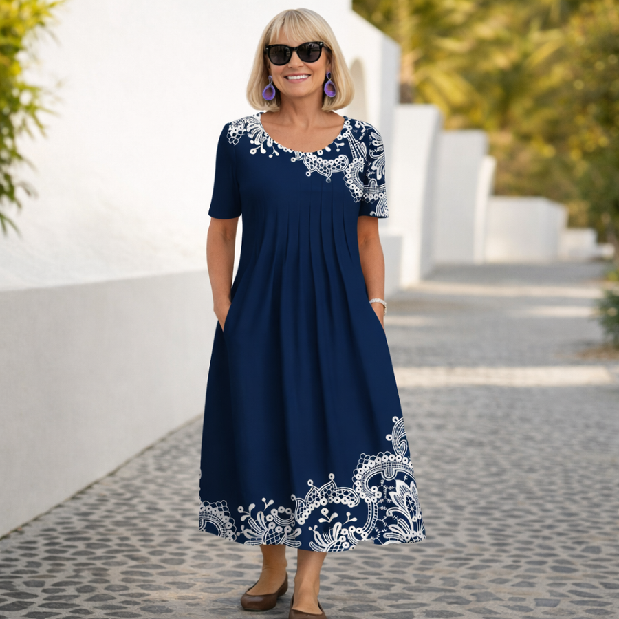Robin | Abito midi floreale