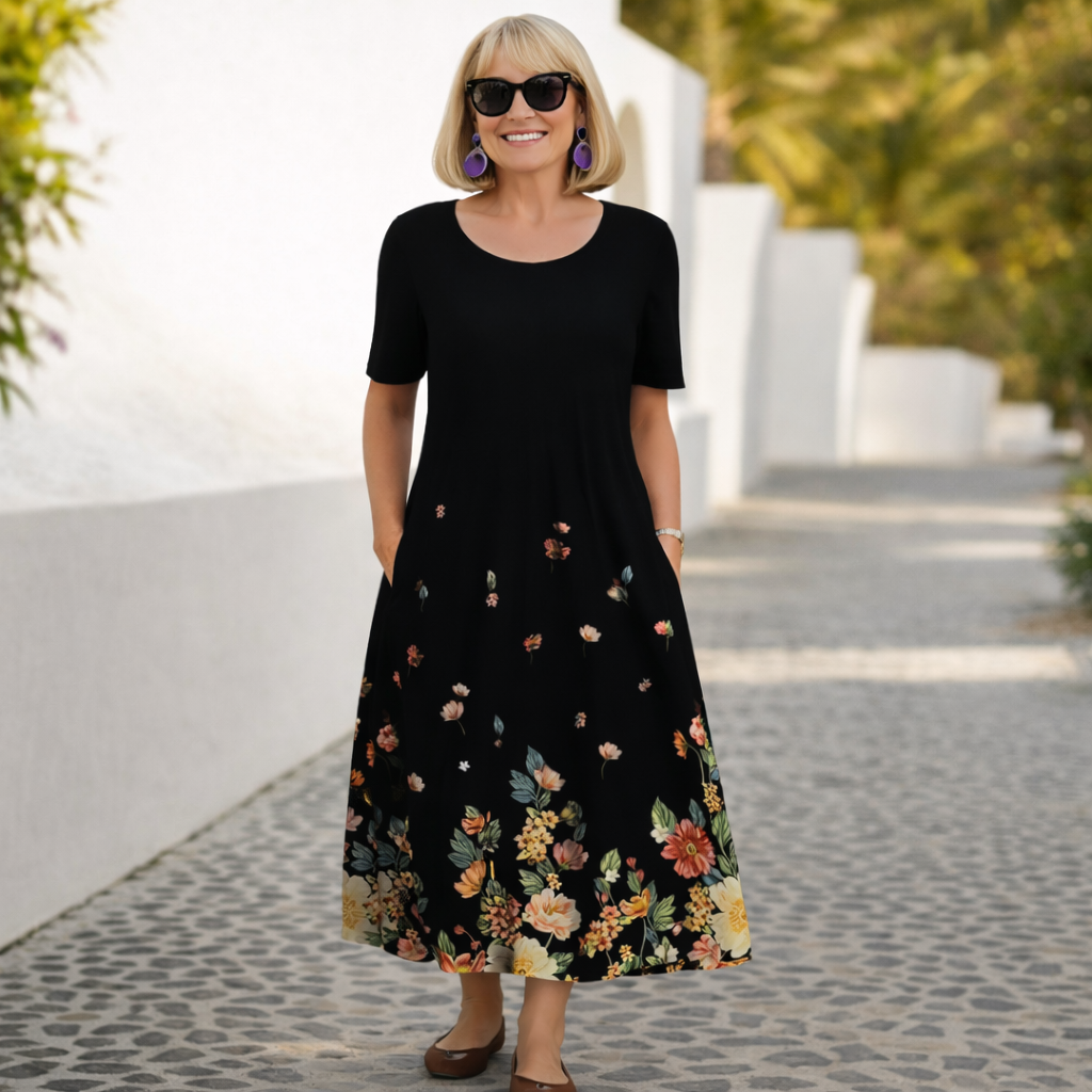 Robin | Abito midi floreale