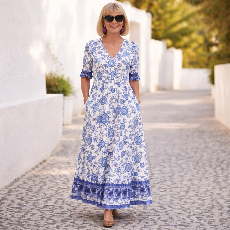 Elly | Abito floreale elegante con un tocco di leggerezza