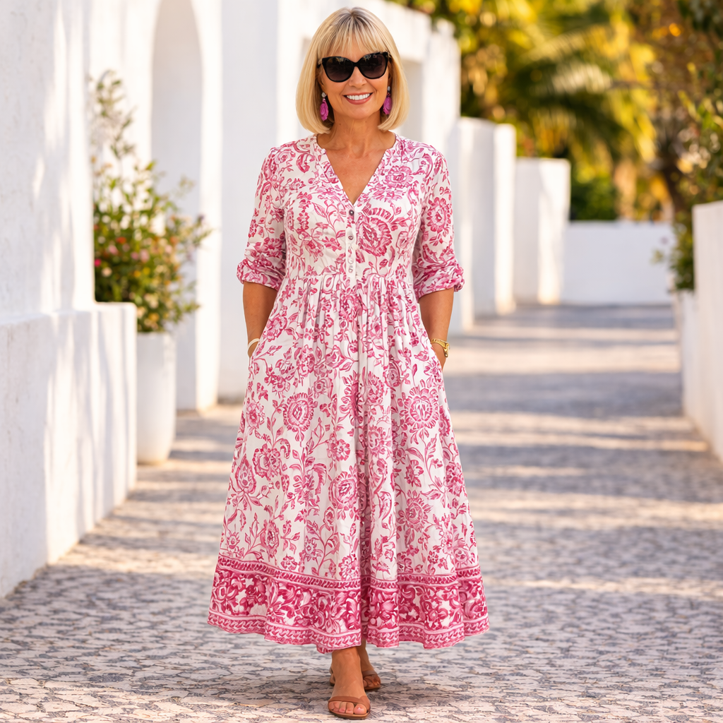Elly | Abito floreale elegante con un tocco di leggerezza