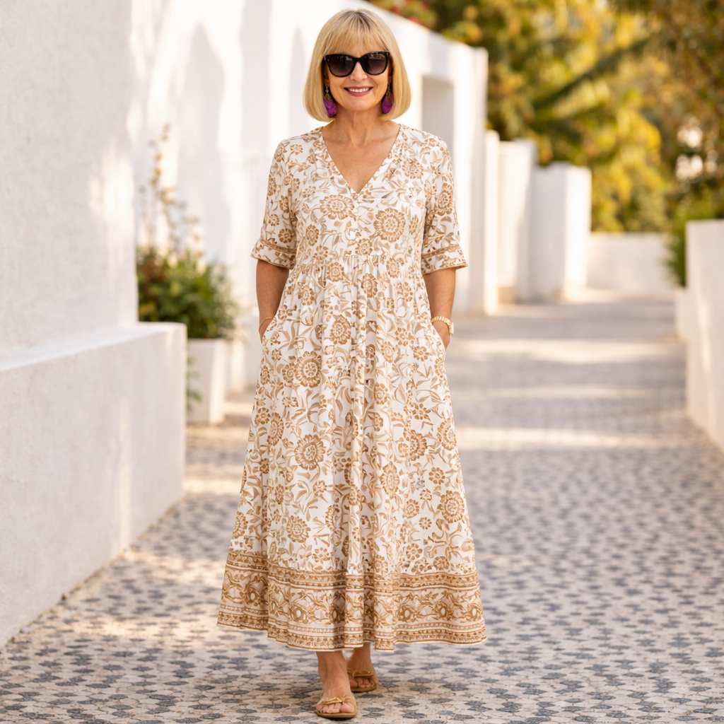 Elly | Abito floreale elegante con un tocco di leggerezza