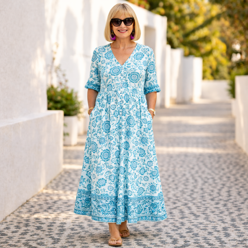 Elly | Abito floreale elegante con un tocco di leggerezza