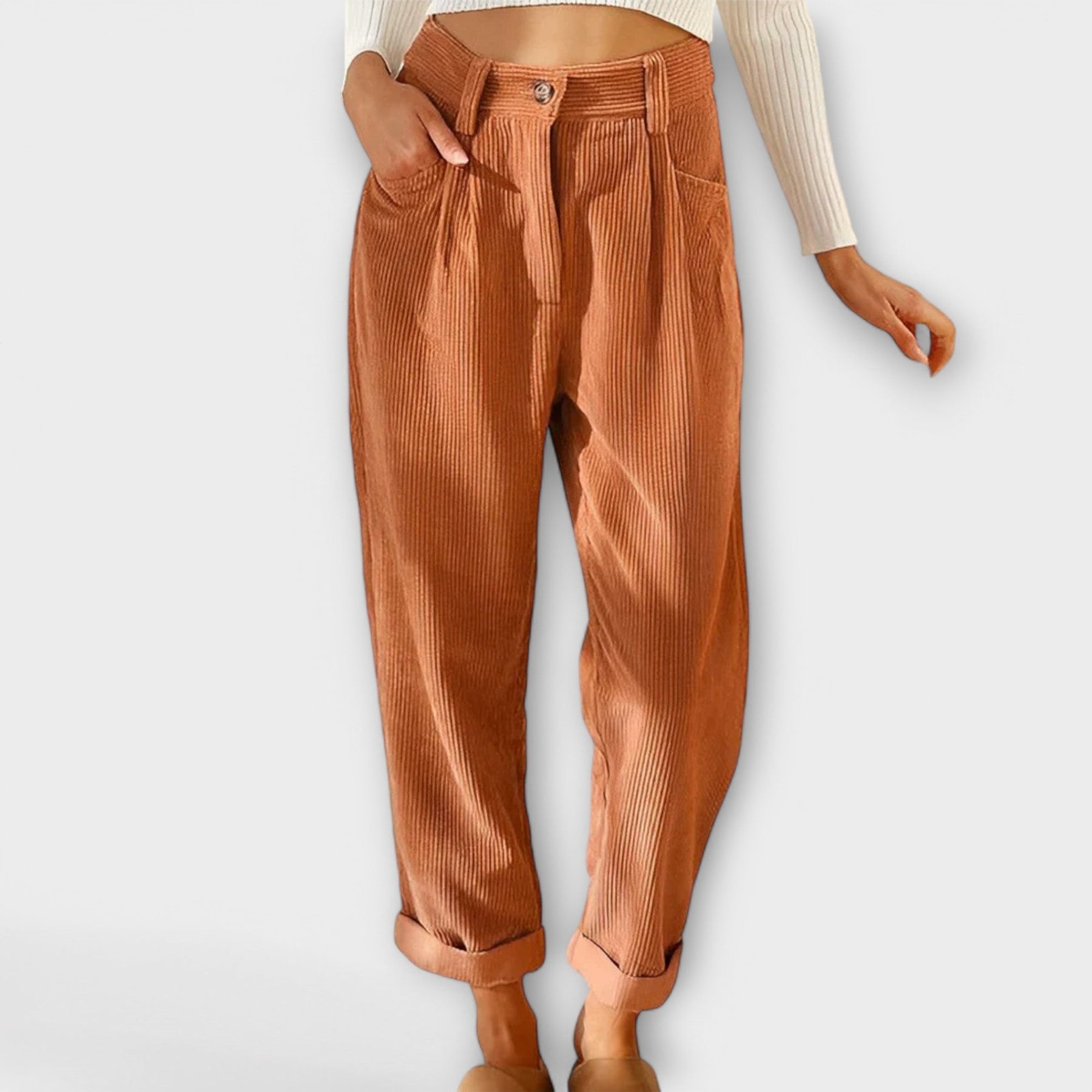 Jana - Pantaloni di velluto moderni