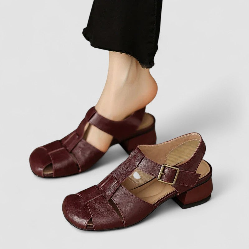 AMELIA | Zapatos ortopédicos Mary Jane en piel genuina