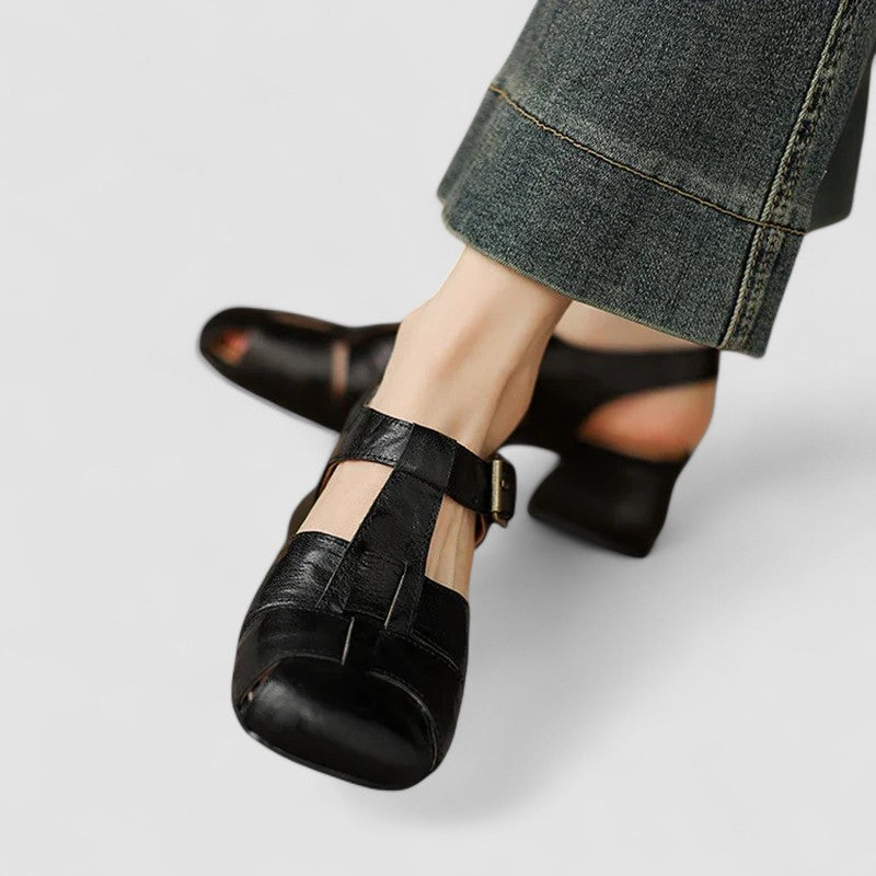 AMELIA | Zapatos ortopédicos Mary Jane en piel genuina