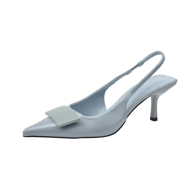 Hannah | Slingback da Ufficio con Tacco Kitten