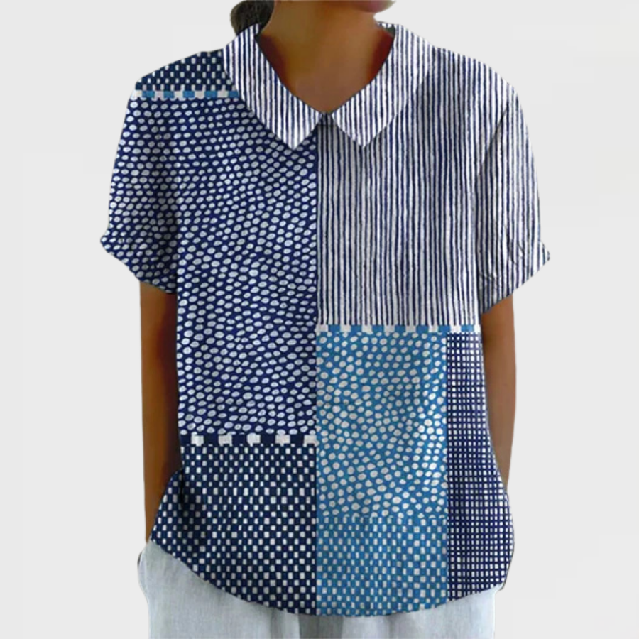 Ella | Camicia Patchwork Stampa