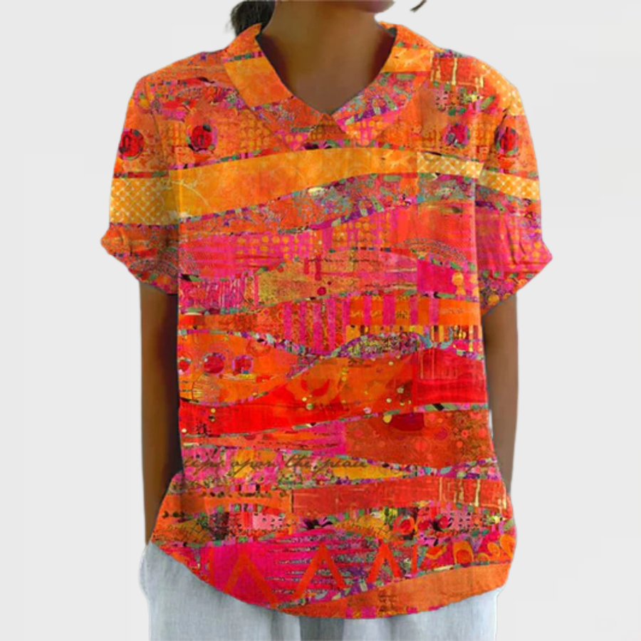 Isla | Camicia con Design Astratto