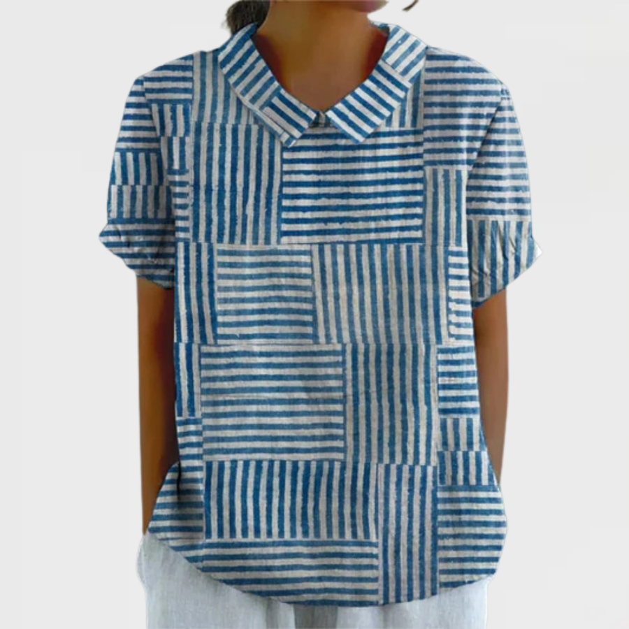 Amelia | Camicia Patchwork a Righe