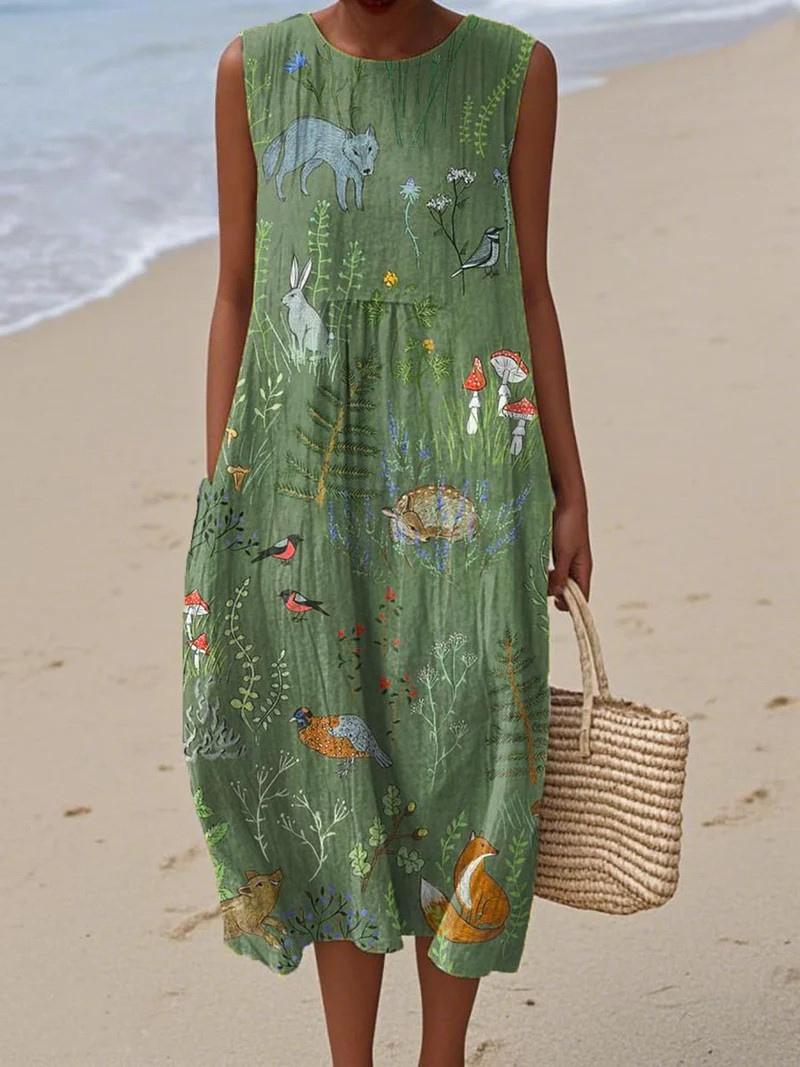 Vestido estampado brisa de verano