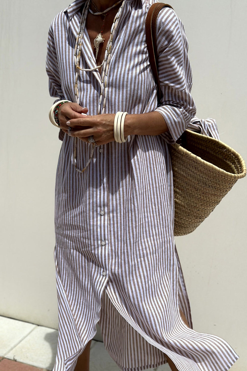 Sophia | Vestito Camicia a Righe