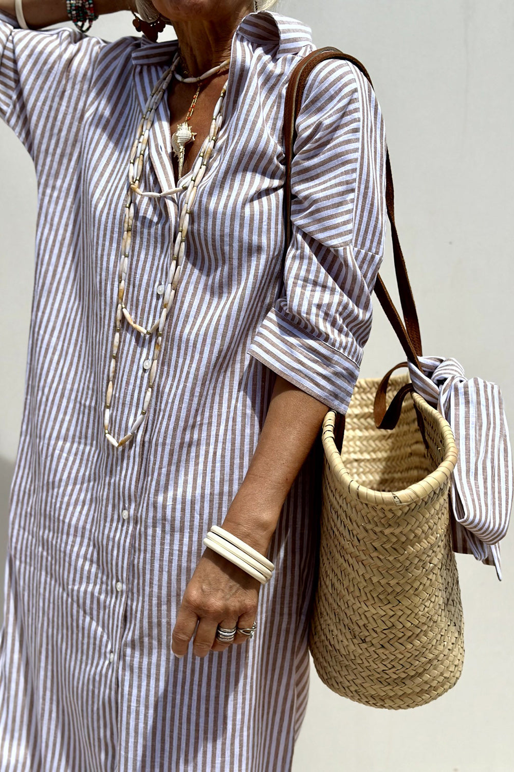 Sophia | Vestito Camicia a Righe
