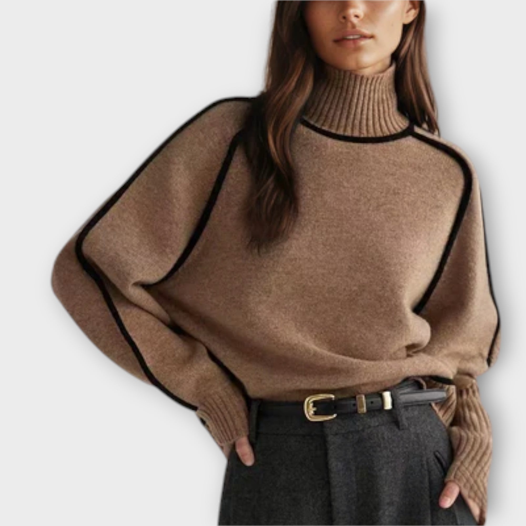 Emilie - Maglione a Collo Alto Morbido ed Elegante