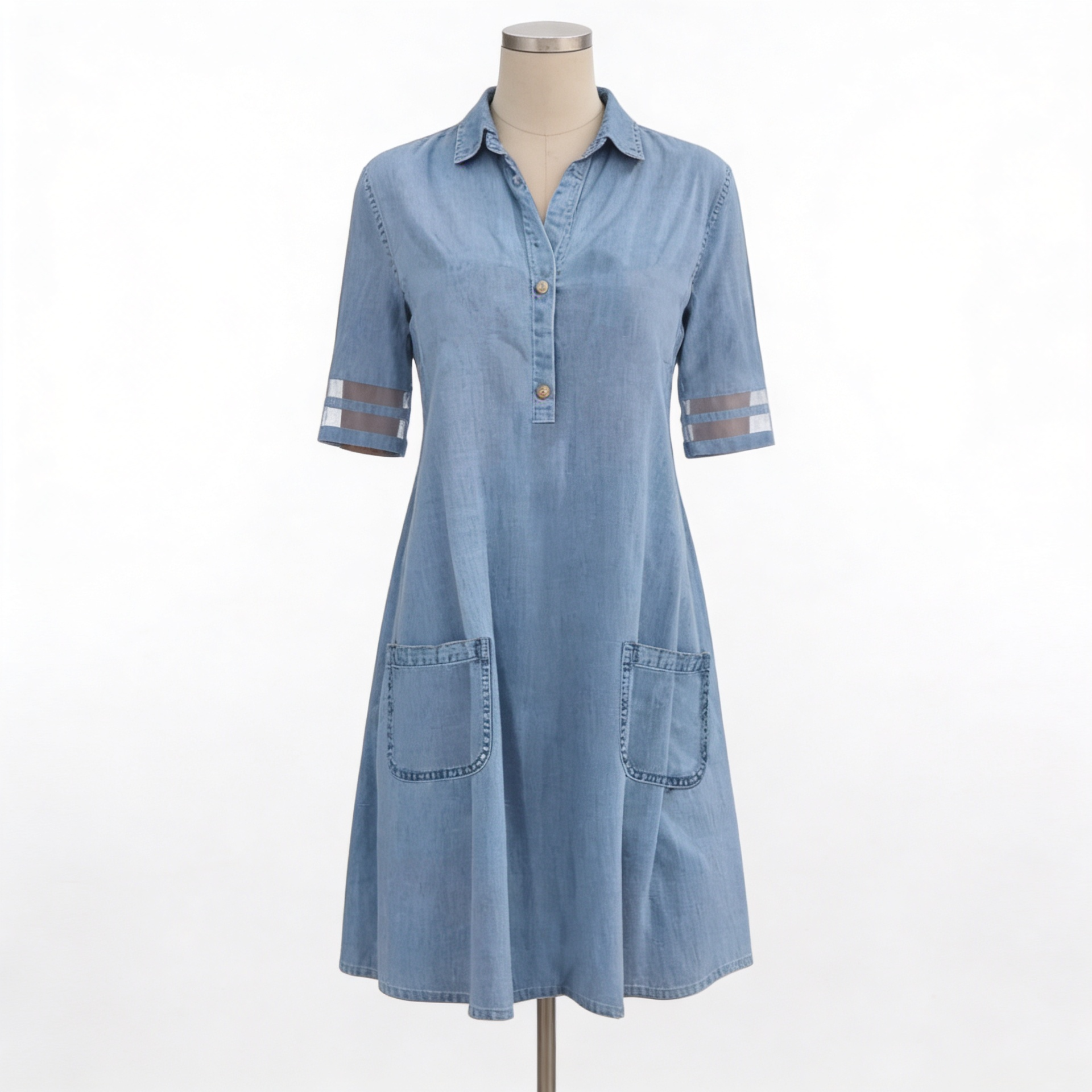 Serena | Abito chemisier in denim