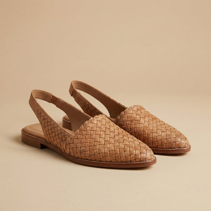 Capri | Ballerine Intrecciate Slingback con Suola Imbottita
