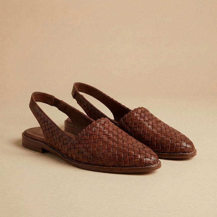 Capri | Ballerine Intrecciate Slingback con Suola Imbottita
