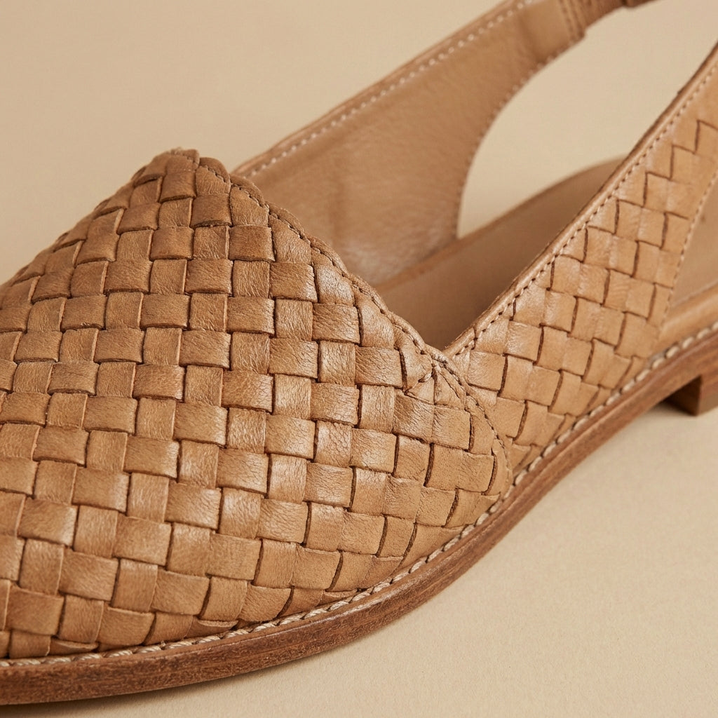 Capri | Ballerine Intrecciate Slingback con Suola Imbottita